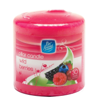 Pan Aroma 30hr Pillar Candle Wild Berries